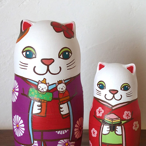 キムラアンドコー｜ひな祭り猫 5sets｜KIMURA & Co.